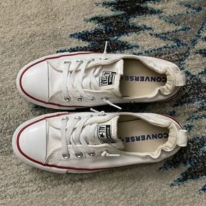 White converse shoreline